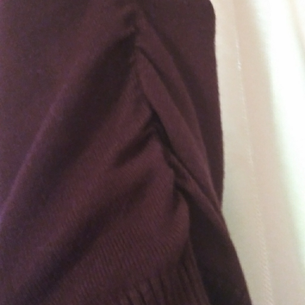 Brown cotton knee length cover up